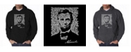 LA Pop Art Men's Word Art Hoodie - Abraham Lincoln